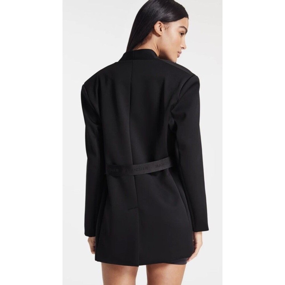Bandier Sport Logo Jacket Blazer Size XS - Black MSRP $298 - Picture 6 of 7